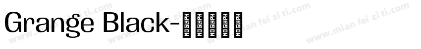 Grange Black字体转换